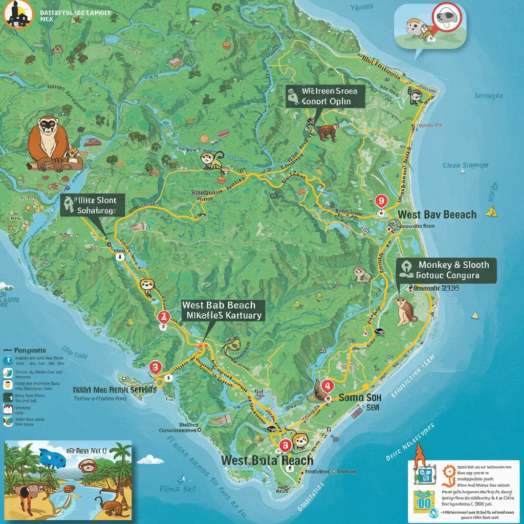 How to Get to West Bay Beach and Monkey &amp; Sloth Sanctuary