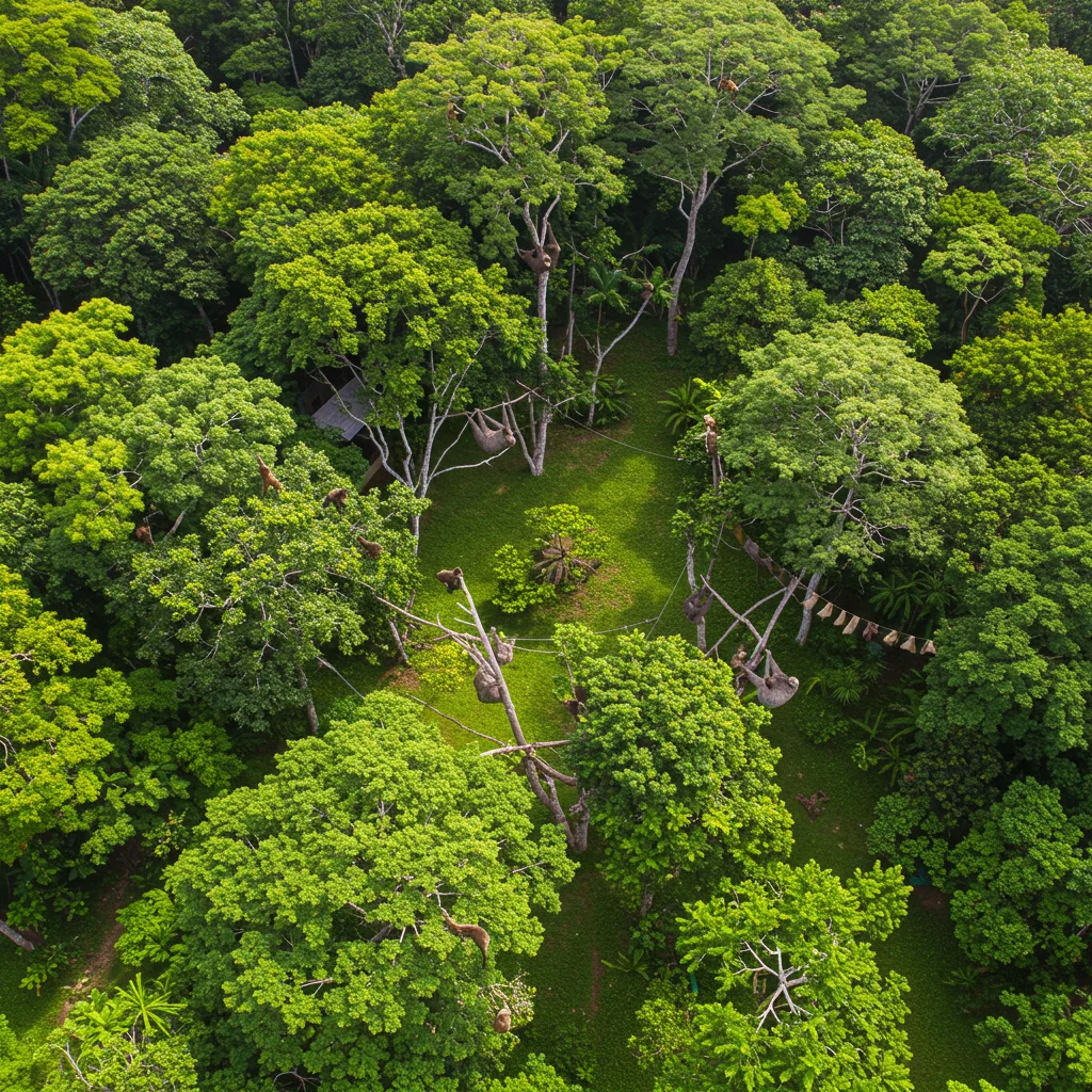 Overview of the Monkey and Sloth Sanctuary
