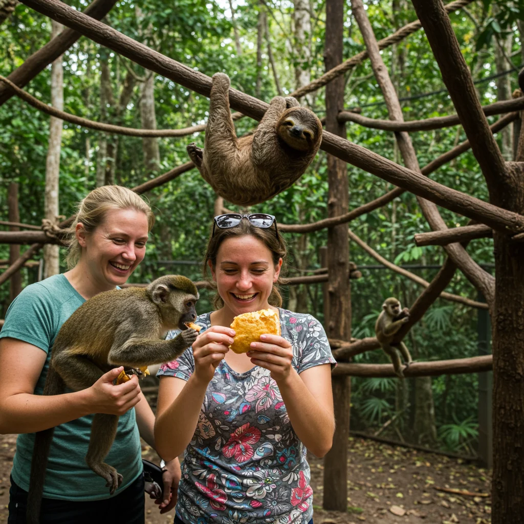 Visitor Experience at the Monkey and Sloth Sanctuary