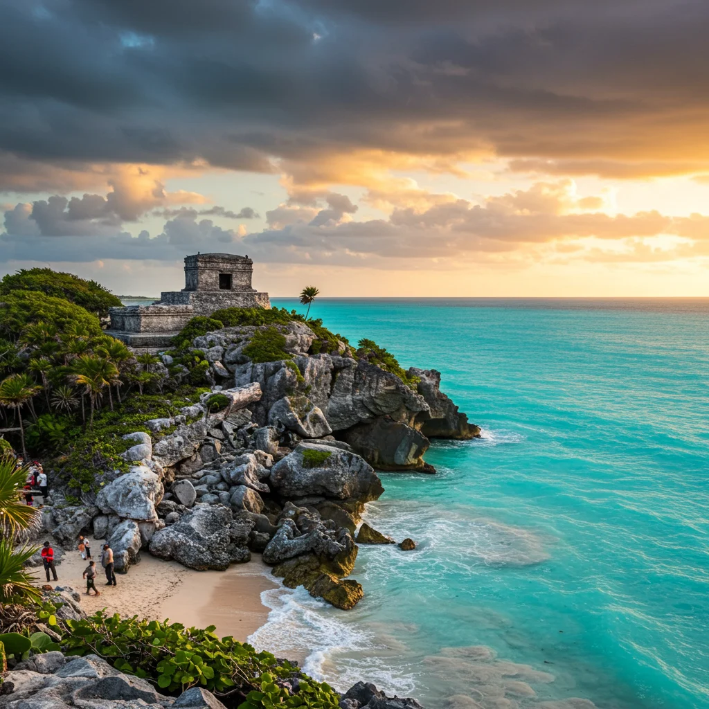 Overview of the Tulum Ruins