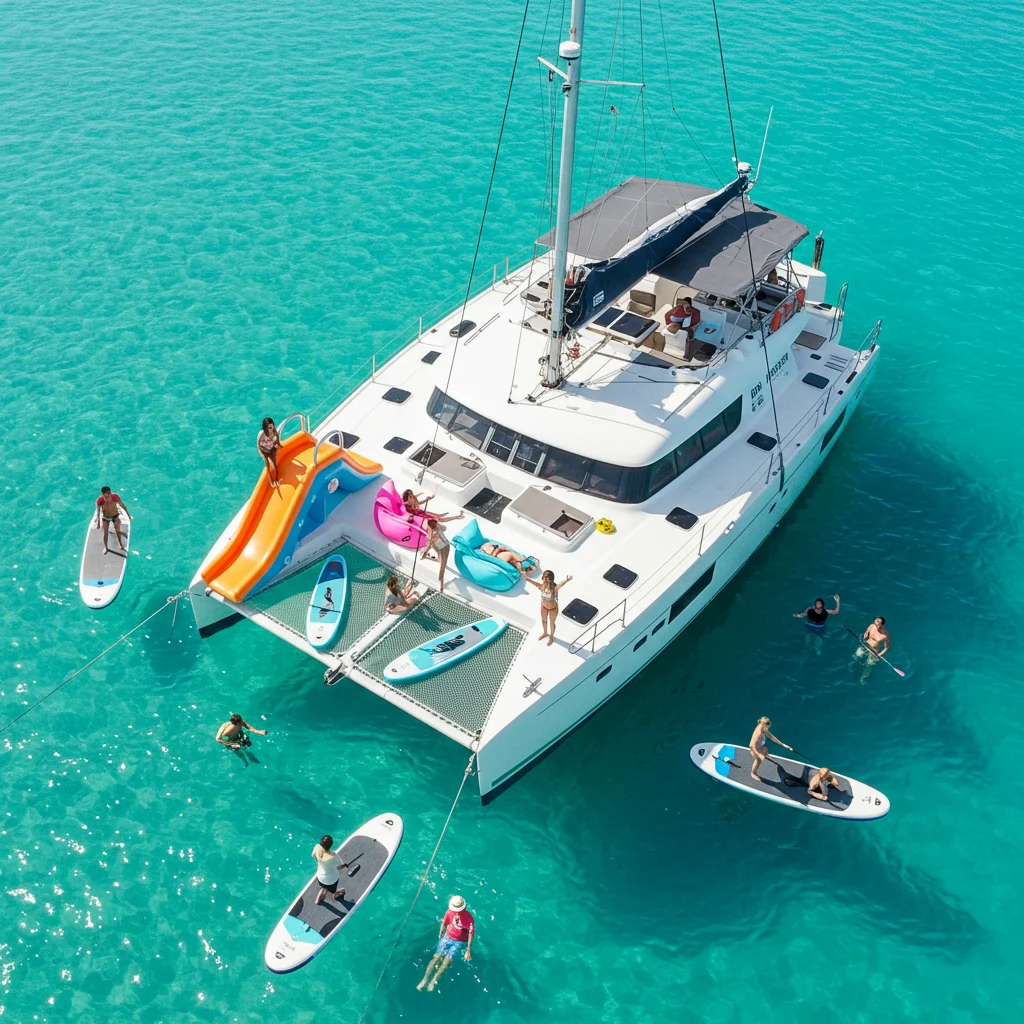 Water Toys and Entertainment on the Catamaran