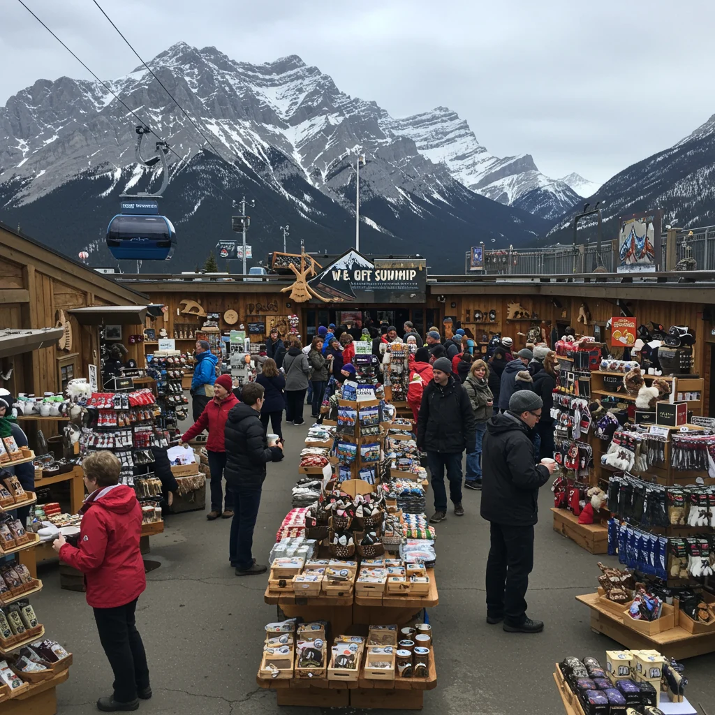 Shopping at the Banff Gondola Summit