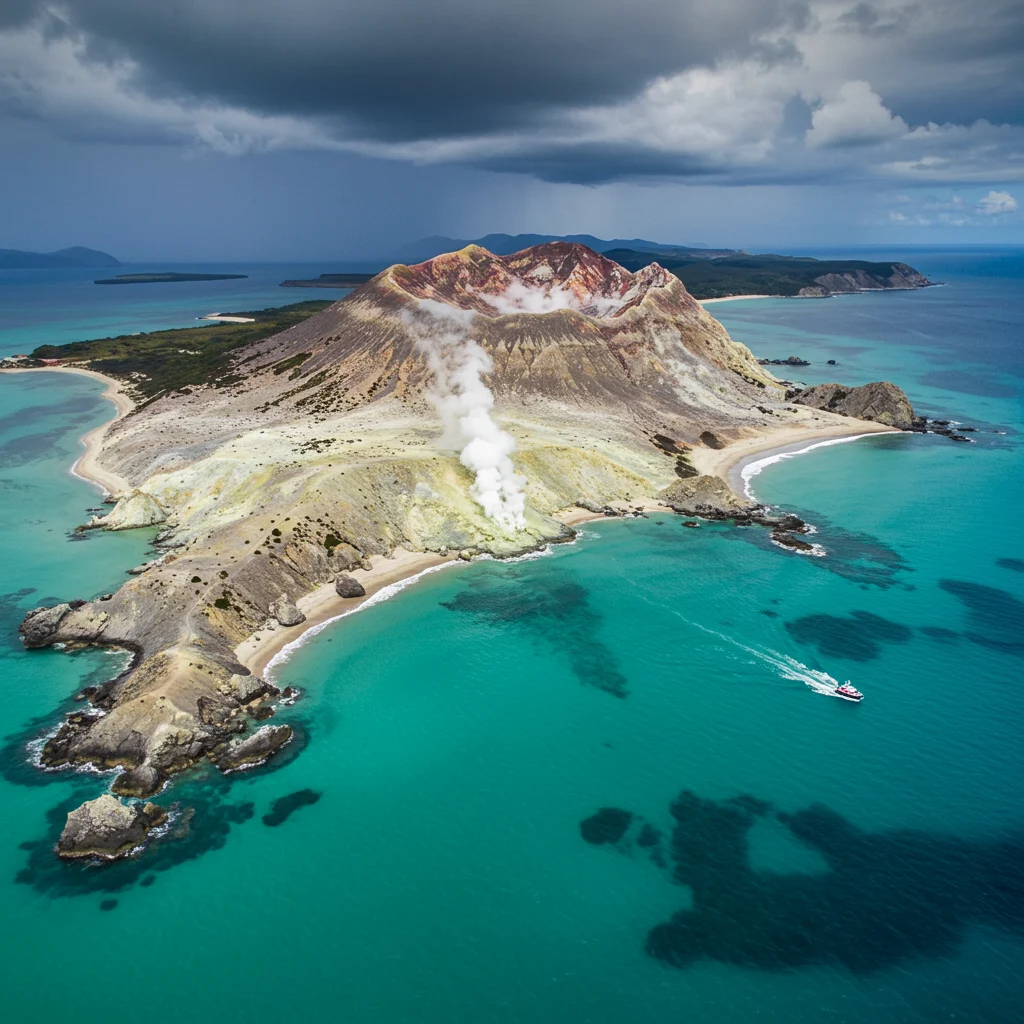First Glimpse: Arriving at White Island
