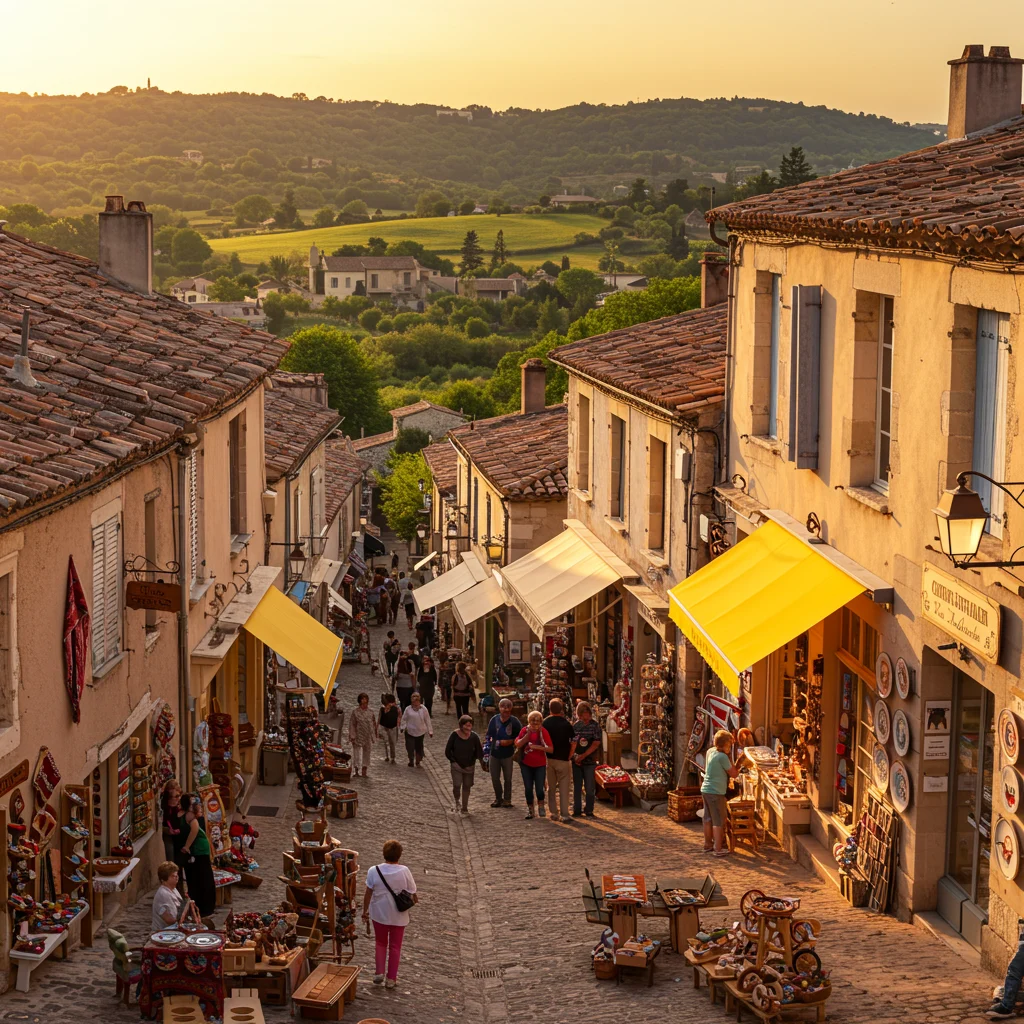 Gourdon: Panoramic Views and Artisan Shops