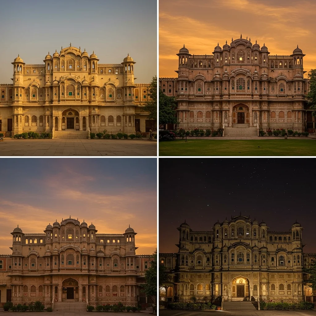 Jai Vilas Mahal at Different Times of Day