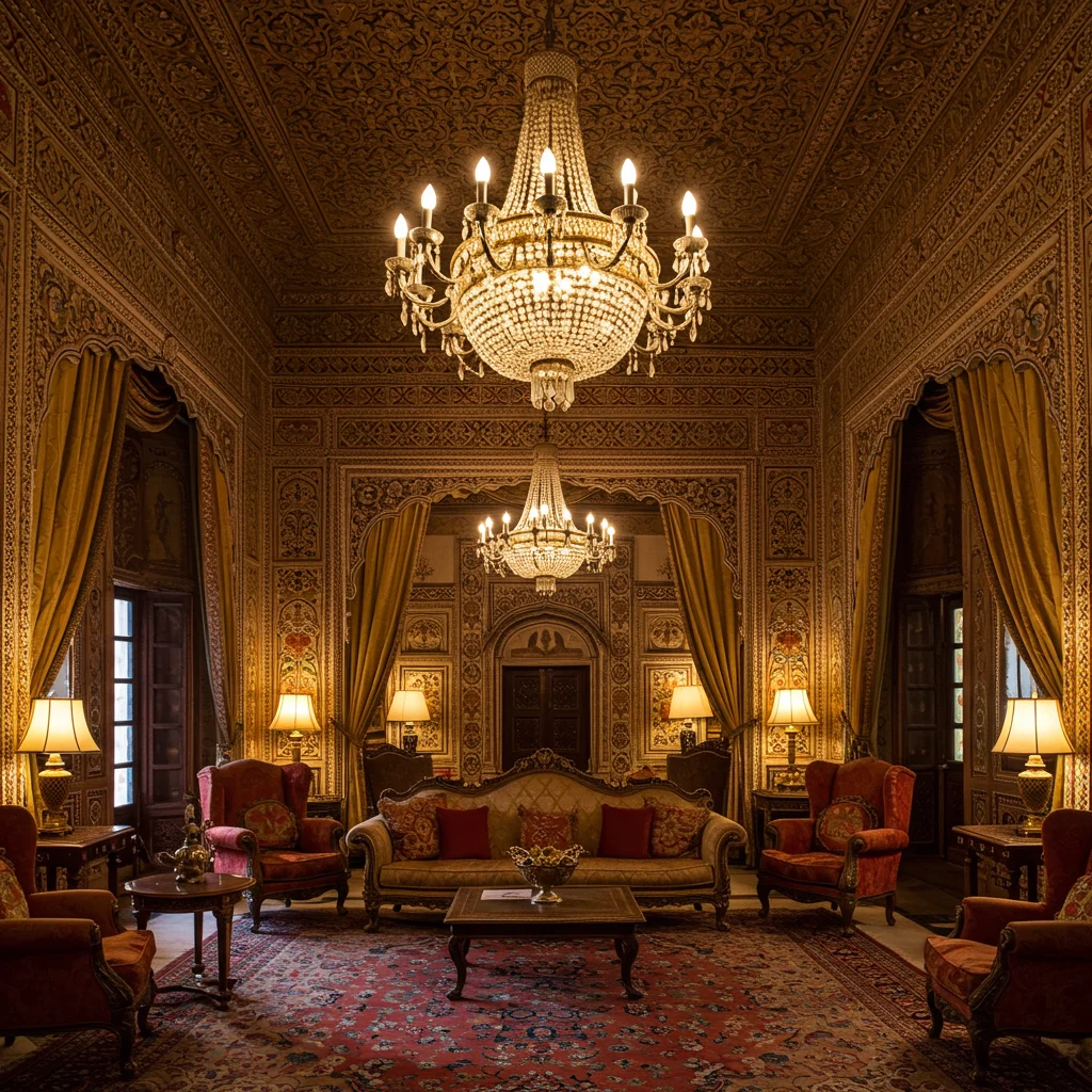The Interior Splendor: Step Inside Jai Vilas Mahal